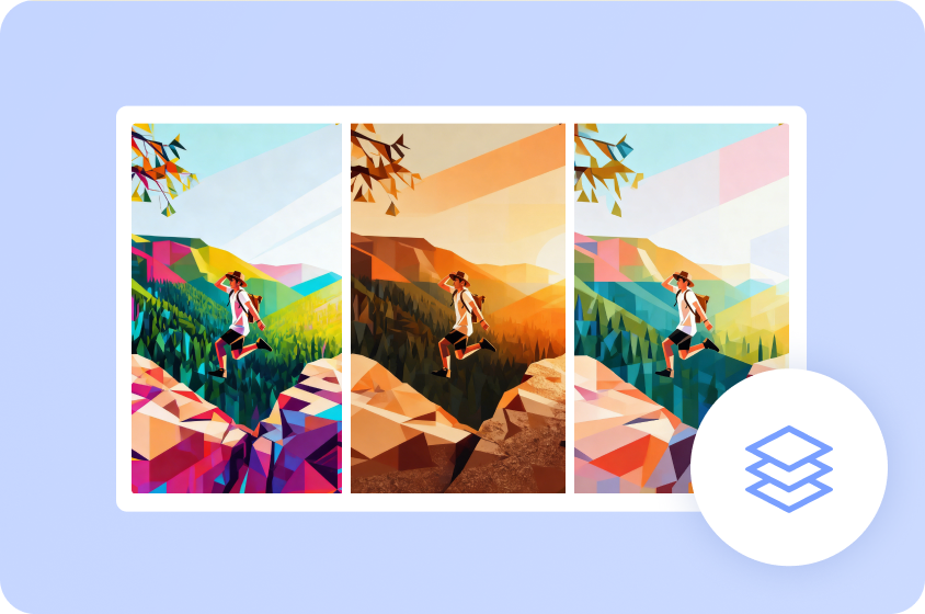 Custom low-poly art style