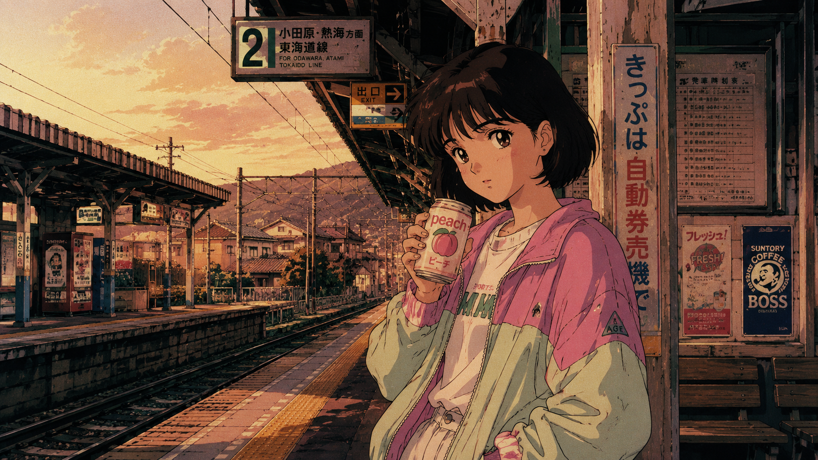 90s vintage anime aesthetics