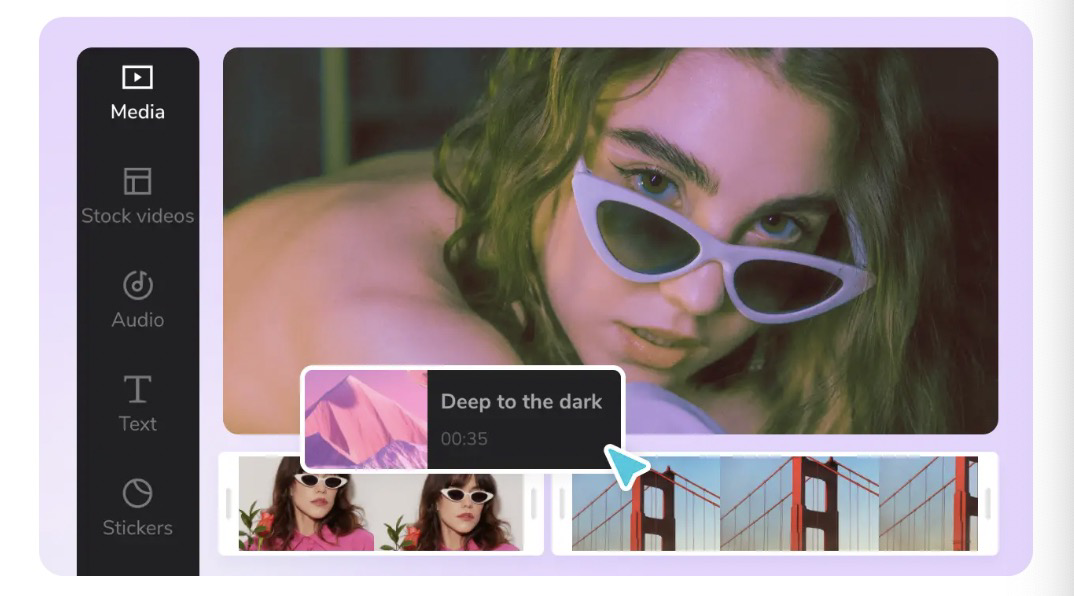 Clideo's video to live photo converter