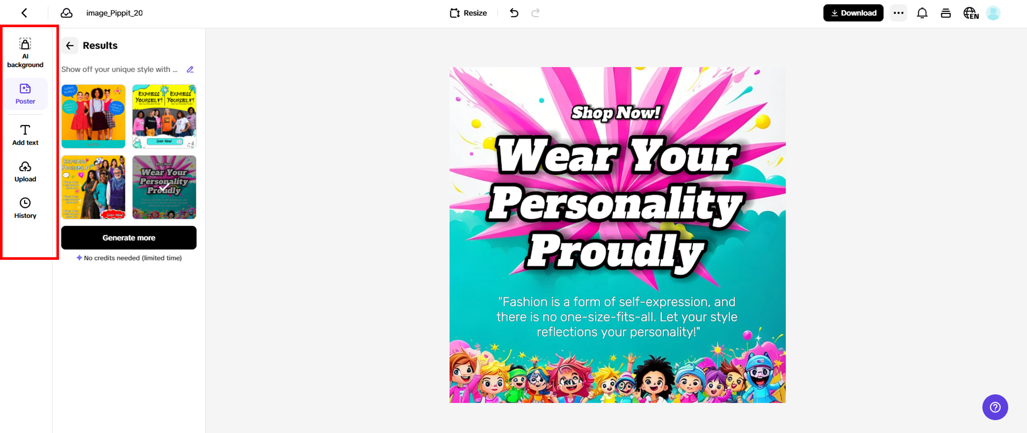 Customize your poster