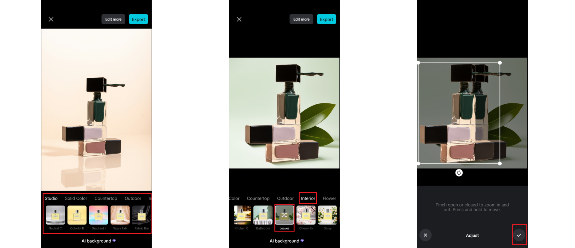 Wählen Sie Ihren bevorzugten Hintergrund