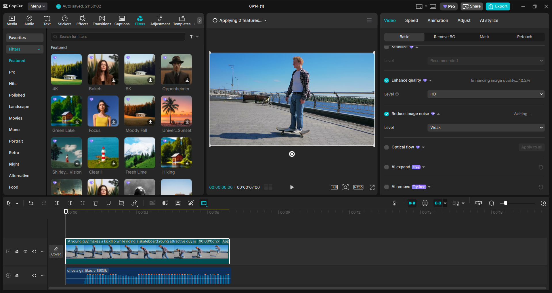 Antarmuka editor video desktop CapCut - cara yang lebih mudah untuk mengedit video dengan alat AI