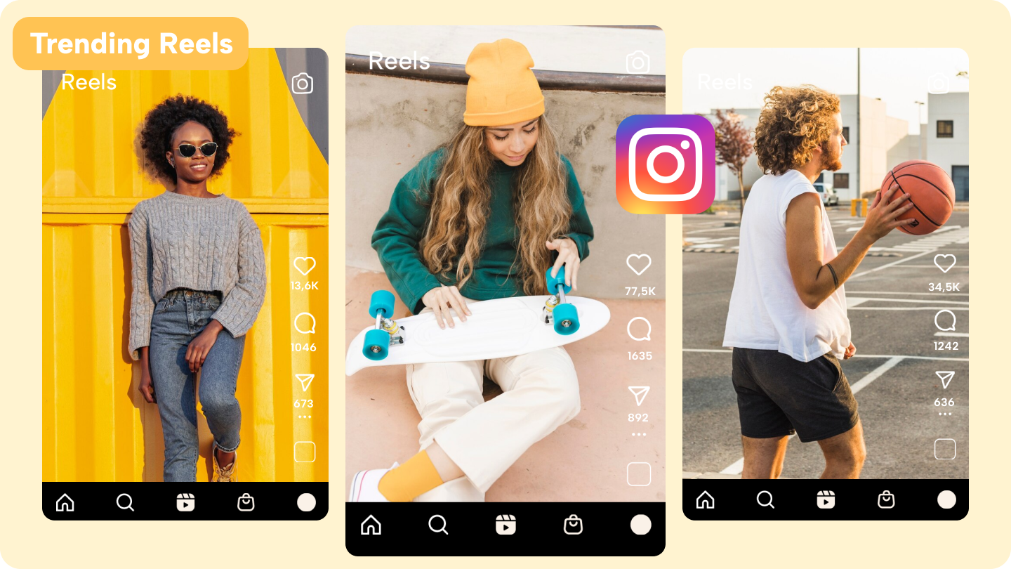 Modifica di tendenza Reels di Instagram