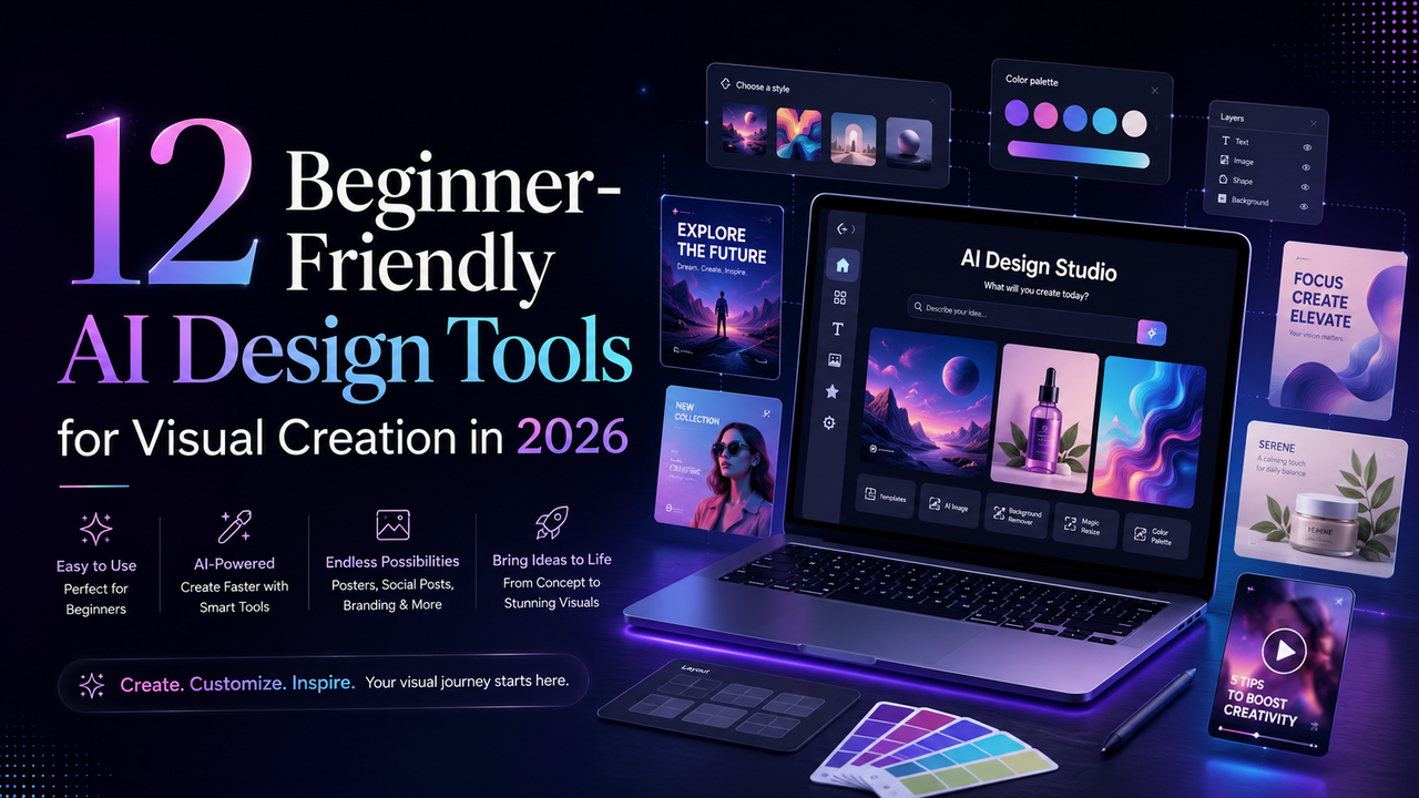 12 Beginner-Friendly AI Design Tools for Visual Creation in 2026