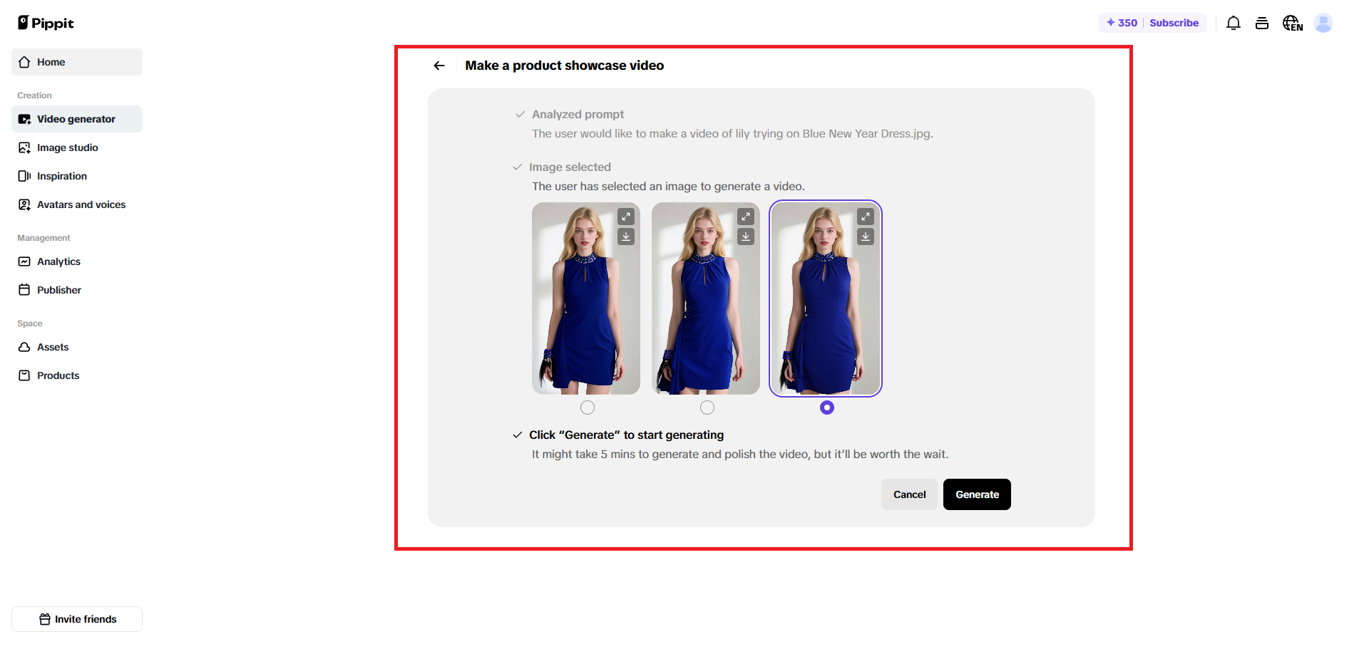 Possibilidade de experimentar suas roupas favoritas para o Ano Novo