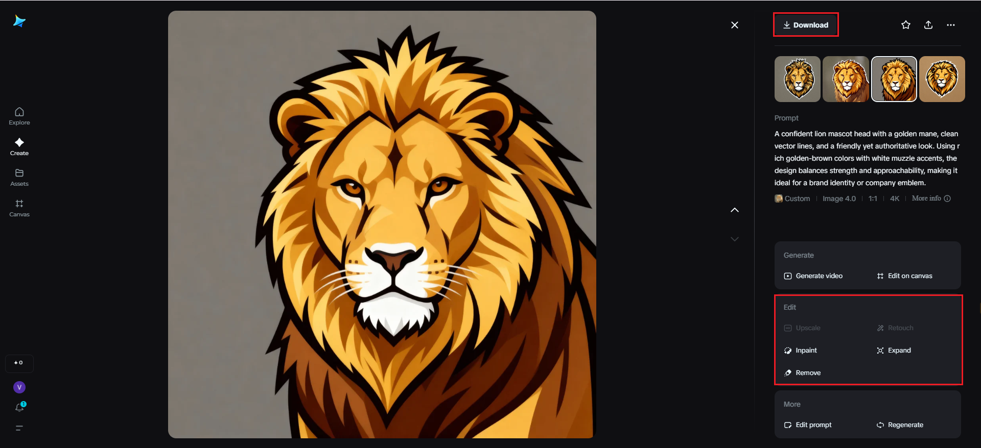 Download your mascot logo