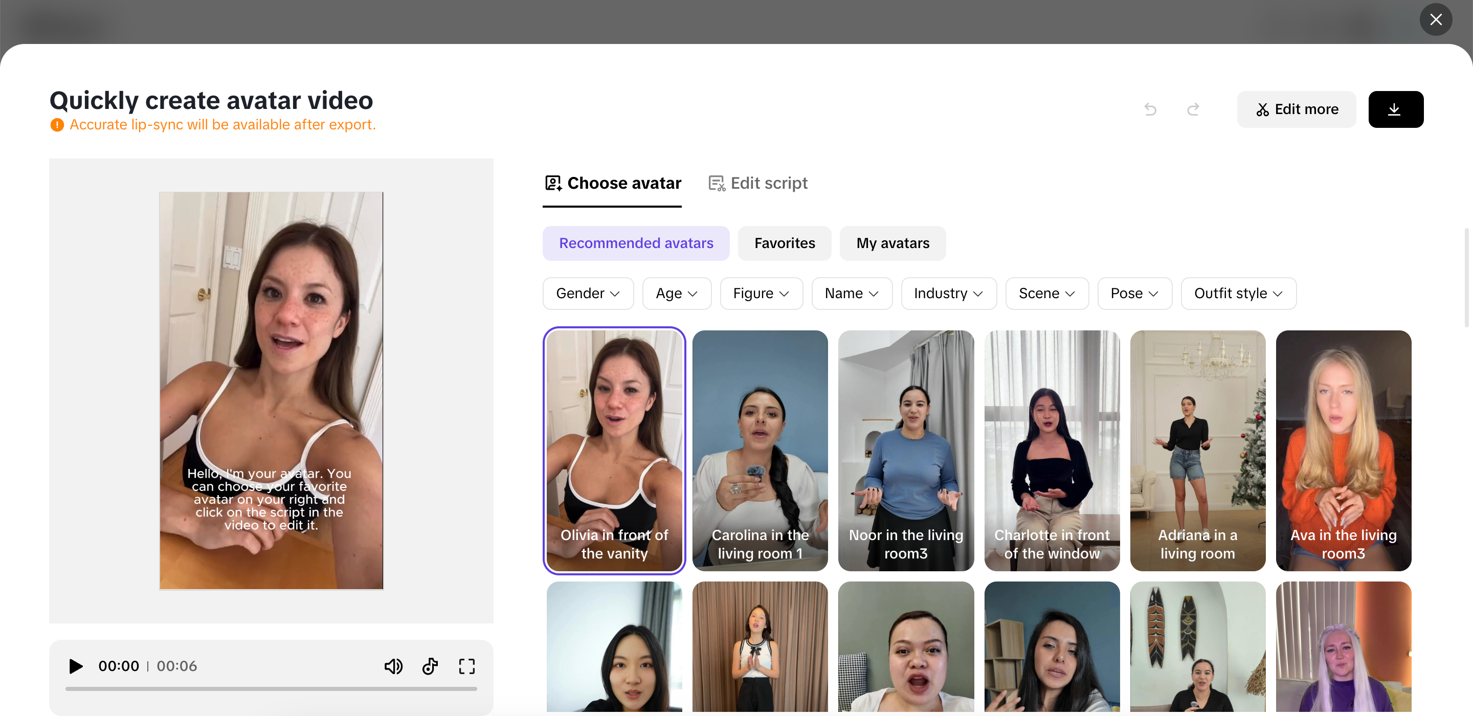 Lifelike talking avatars