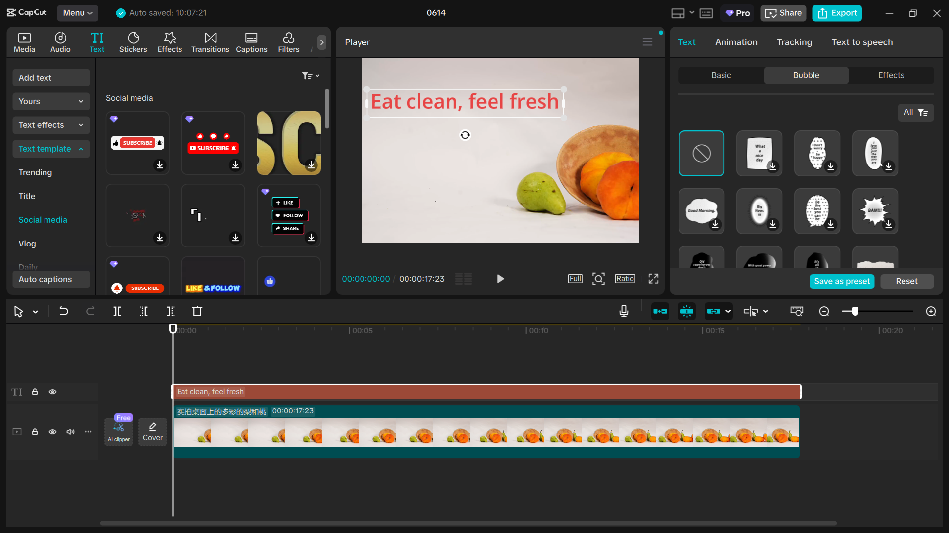 Interface of the CapCut desktop video editor - the best tool to add the Open Sans font