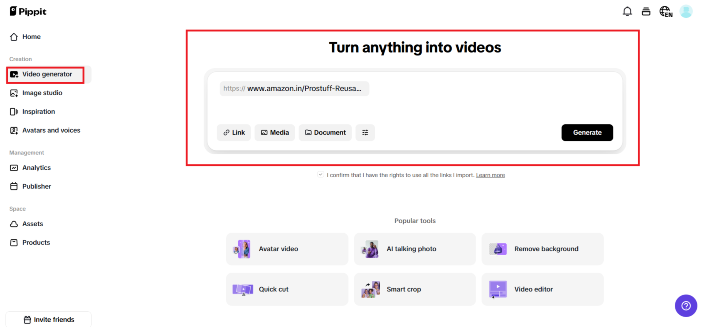 Turn anything into videos