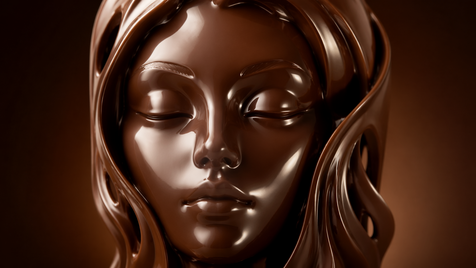 Dreamina AI chocolate filter prompt halimbawa 4: Background ng Cocoa Velvet
