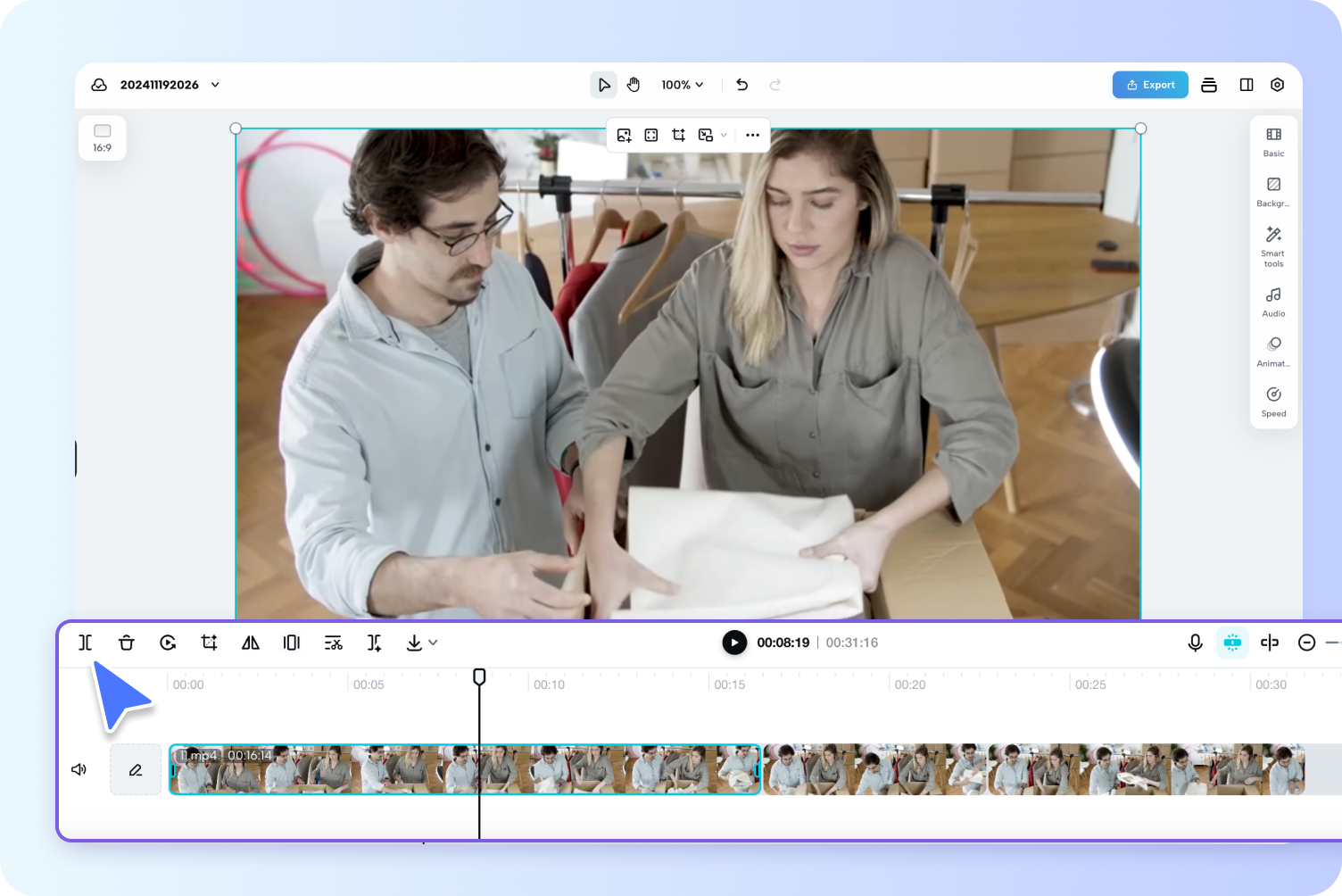 1732690033077.Step 2_ Use AI video splitter for clips