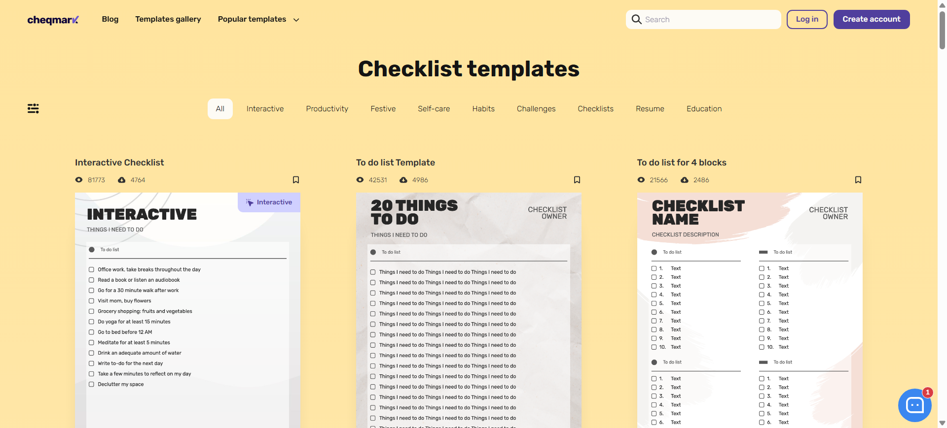 Make your own checklist