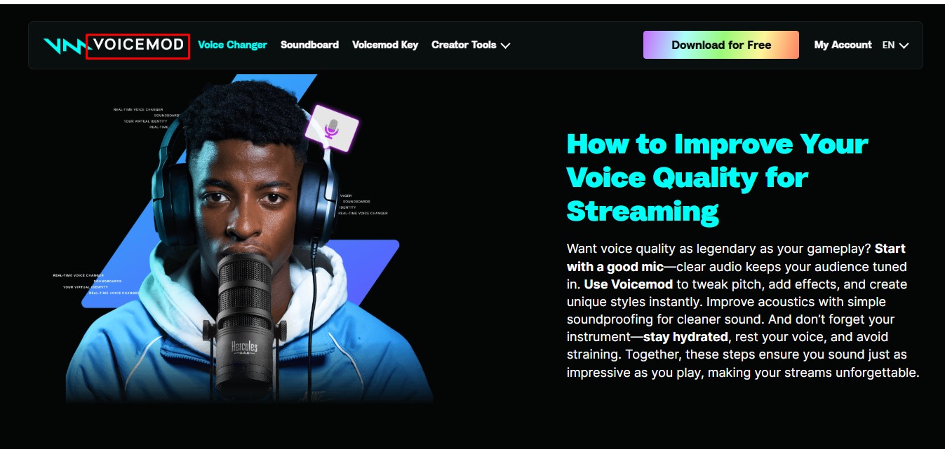 Visit the website of AV Voice Changer