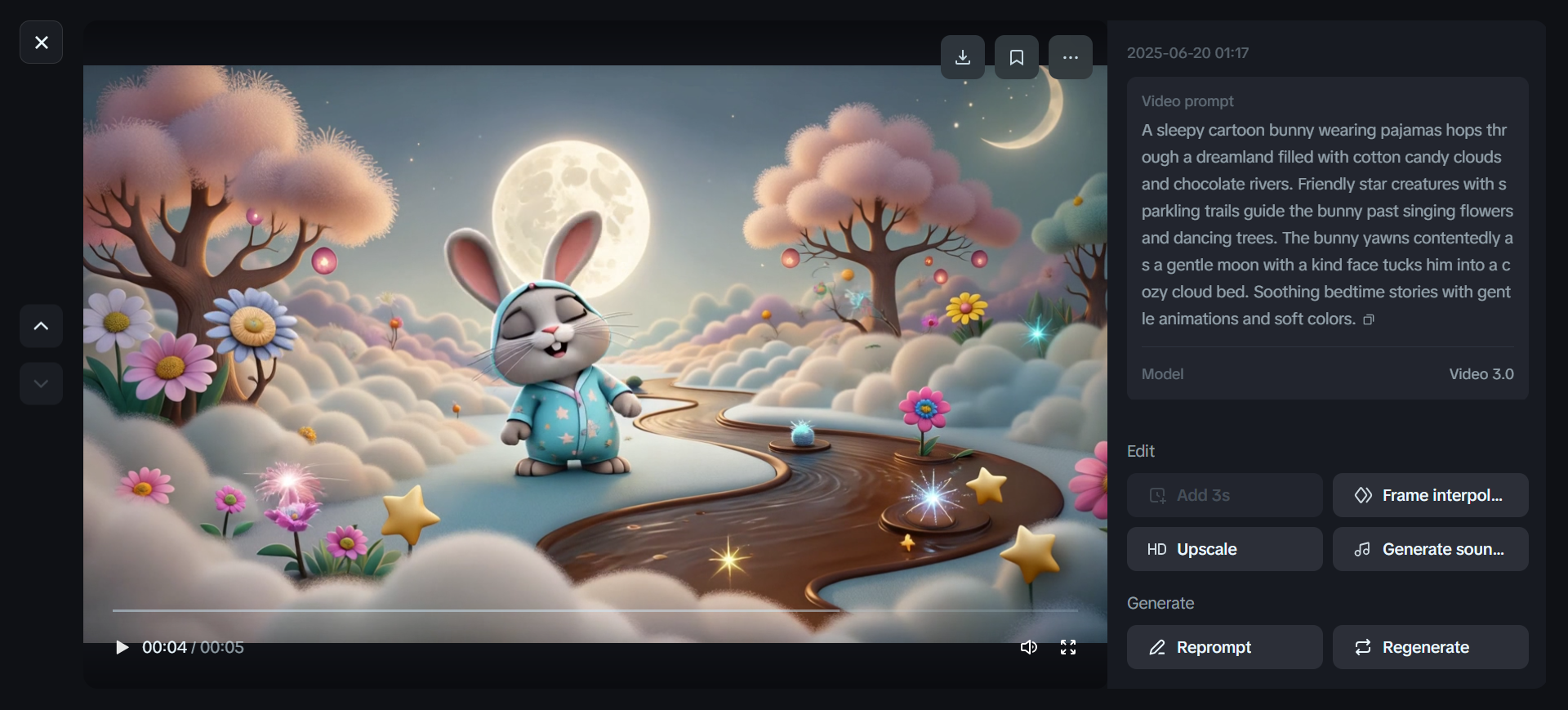 Children's bedtime tale