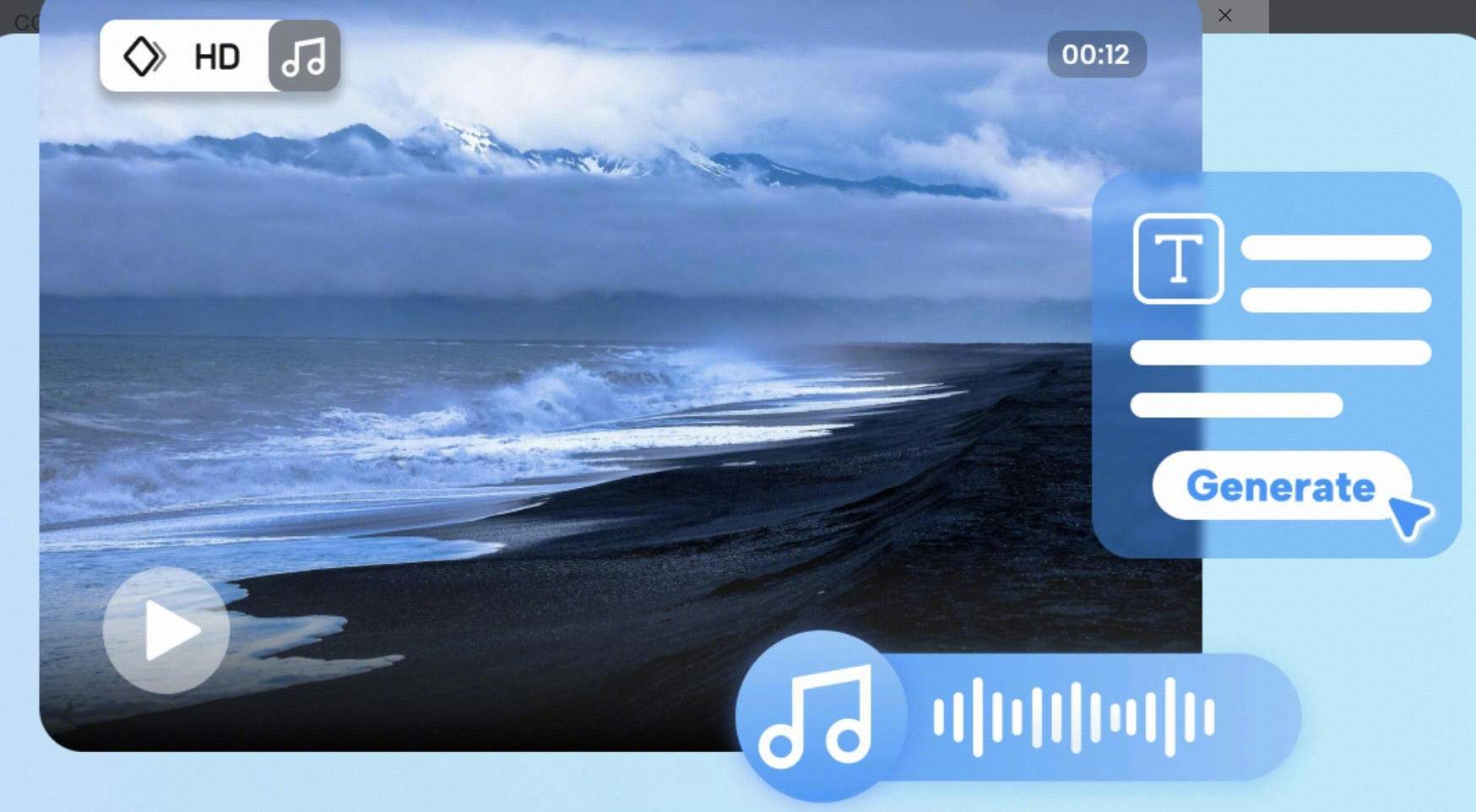 Generate Background Music for Any Creative Project