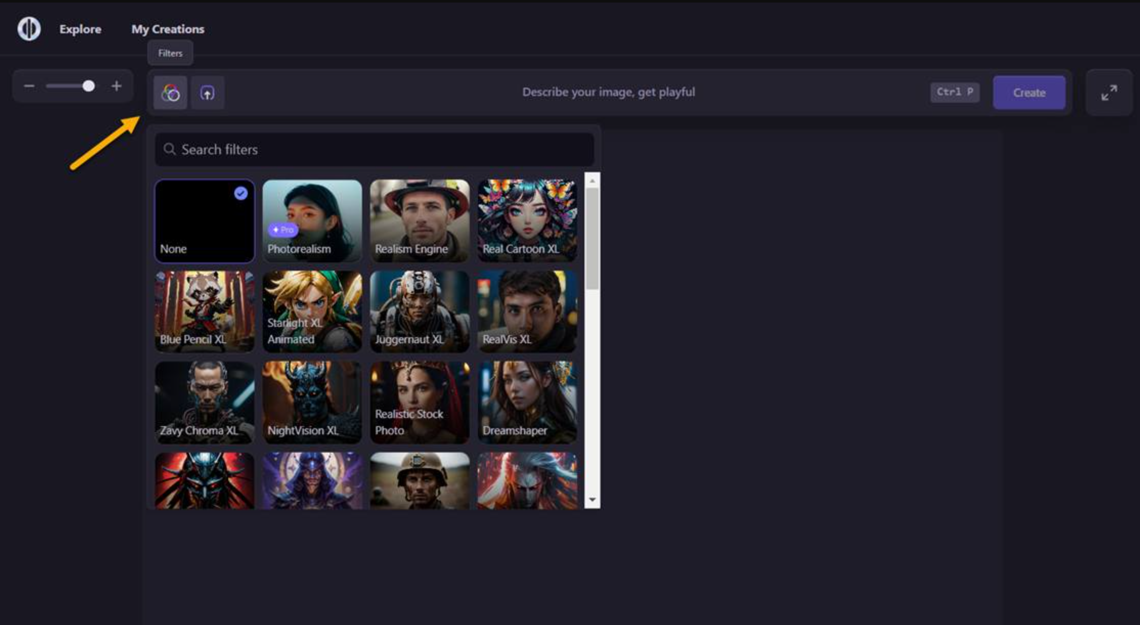 Choosing a suitable Playground AI art design