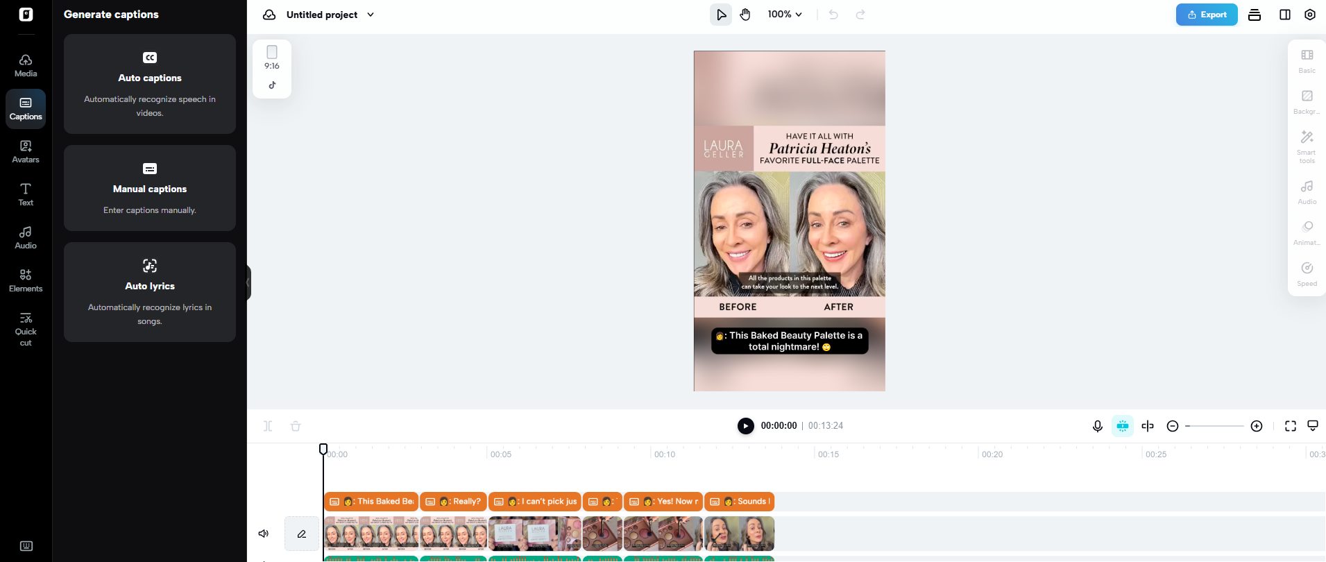 Advanced caption customization