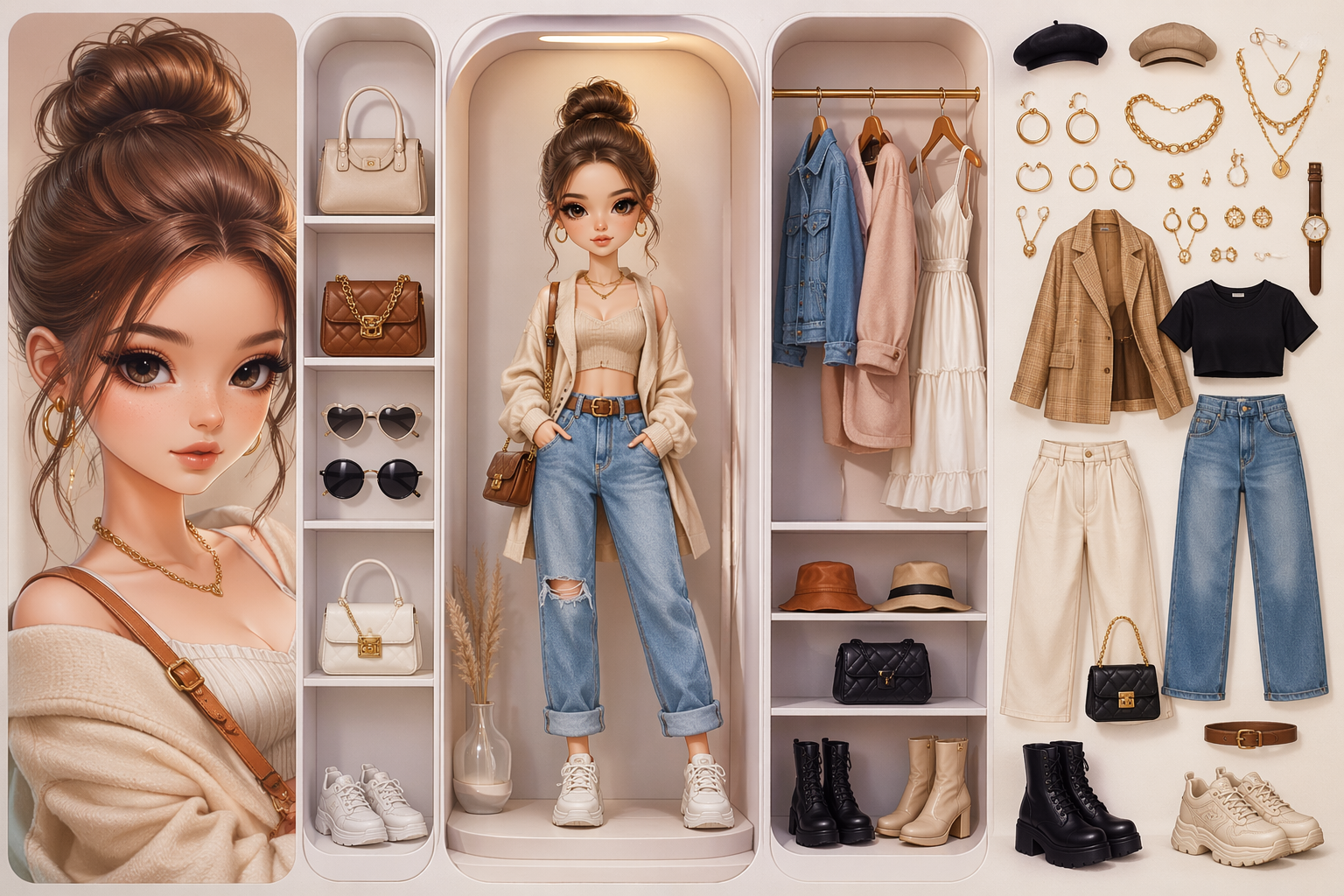 AI Doll Box fashion avatar concepts