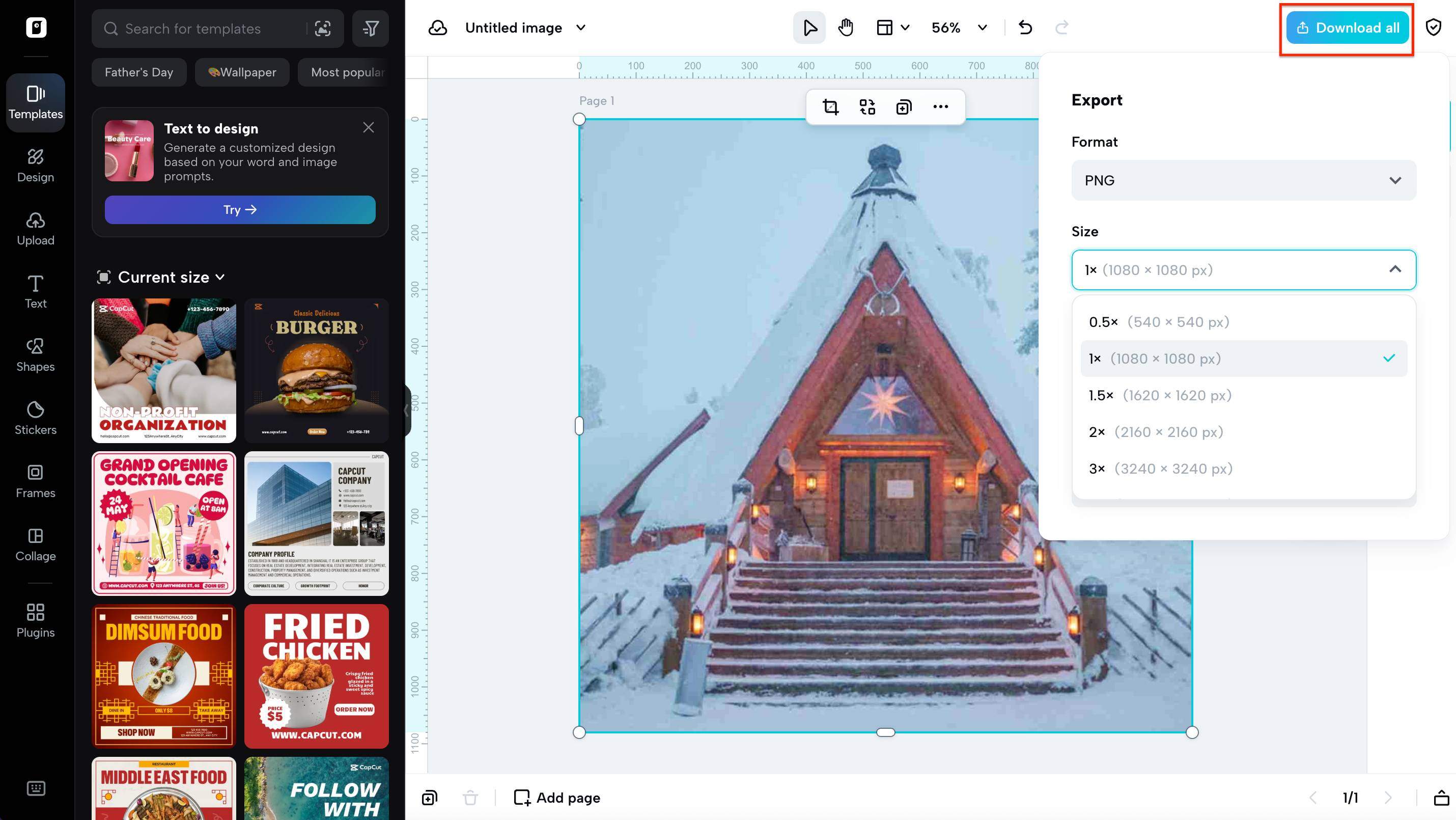 Export your image