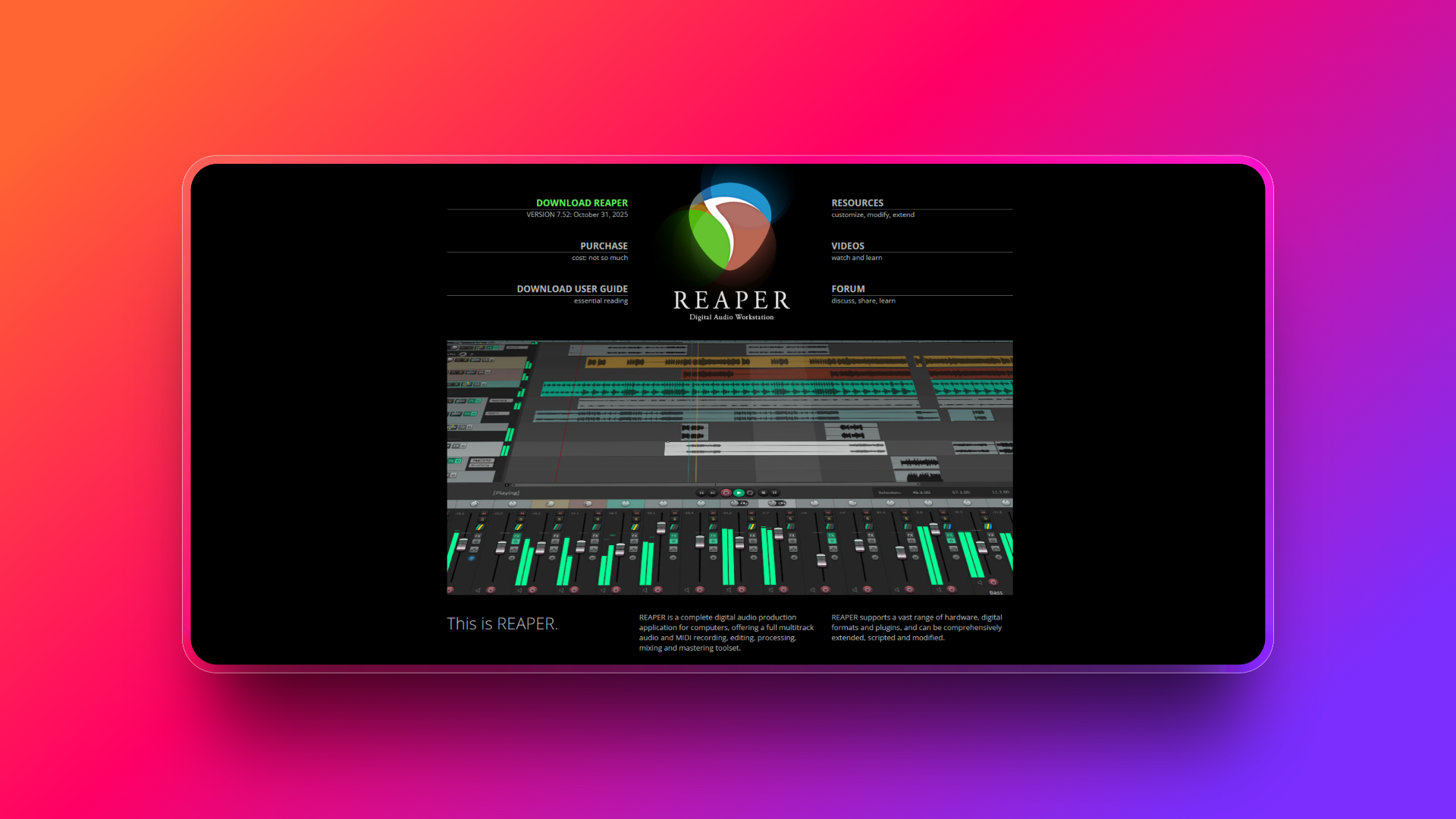 Cockos' sound design program