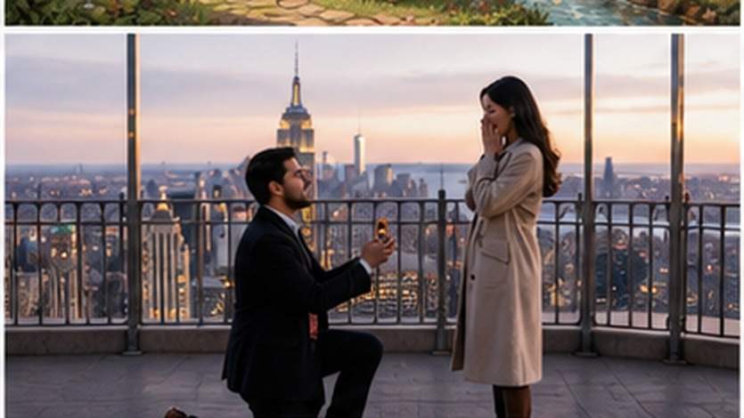 New York Tower Couple Photo Prompt exemple 6