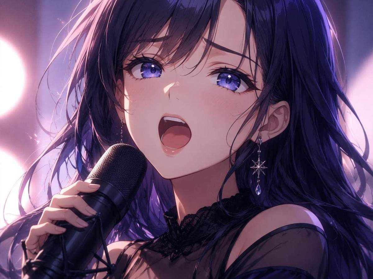 Anime-Charakter singen AI prompt Abdeckung 1 in 4: 3