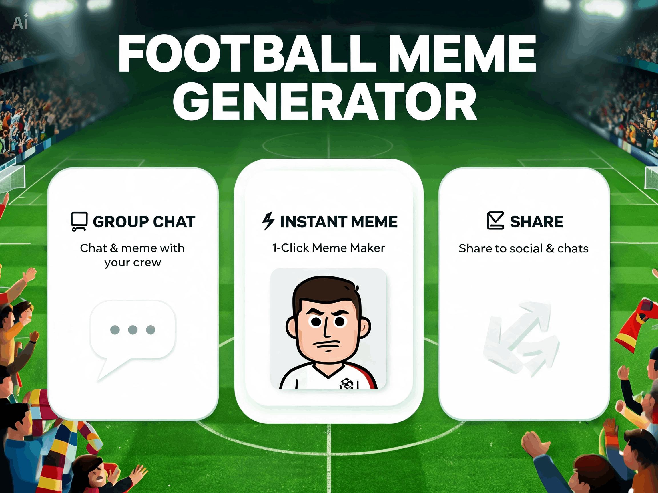Turn match moments into editable meme scenes
