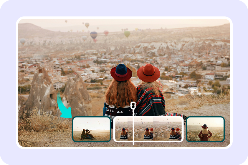 Quick video organization with split scenes.
