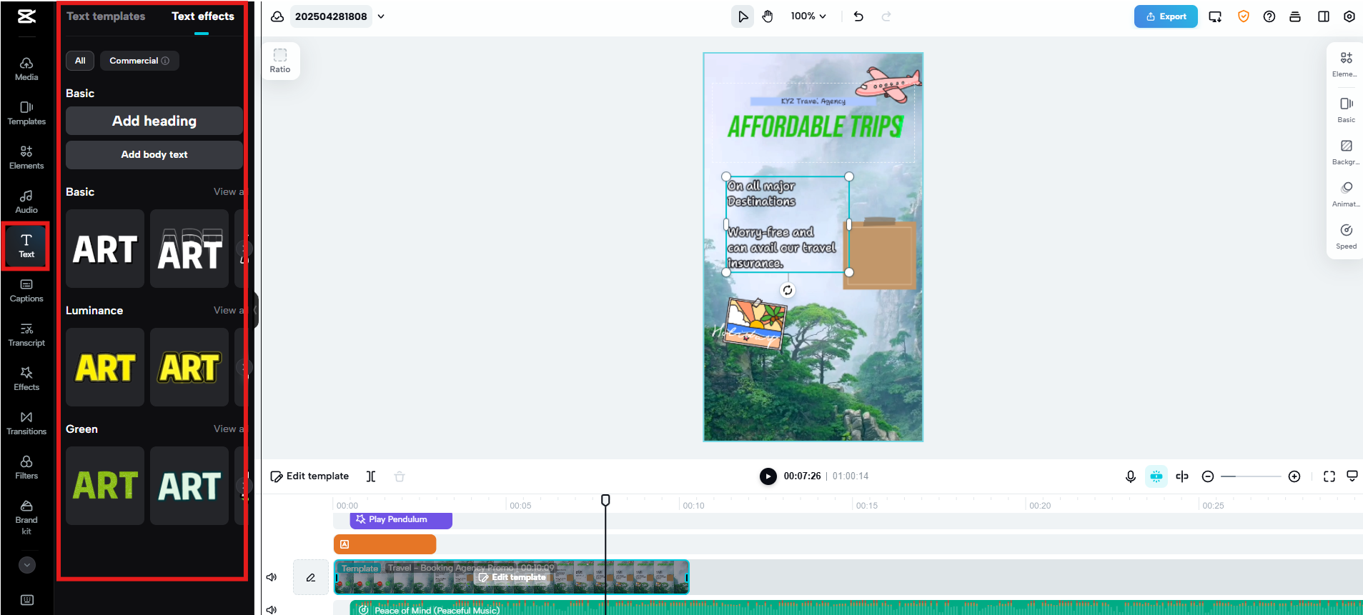 Přizpůsobení textů a grafiky
