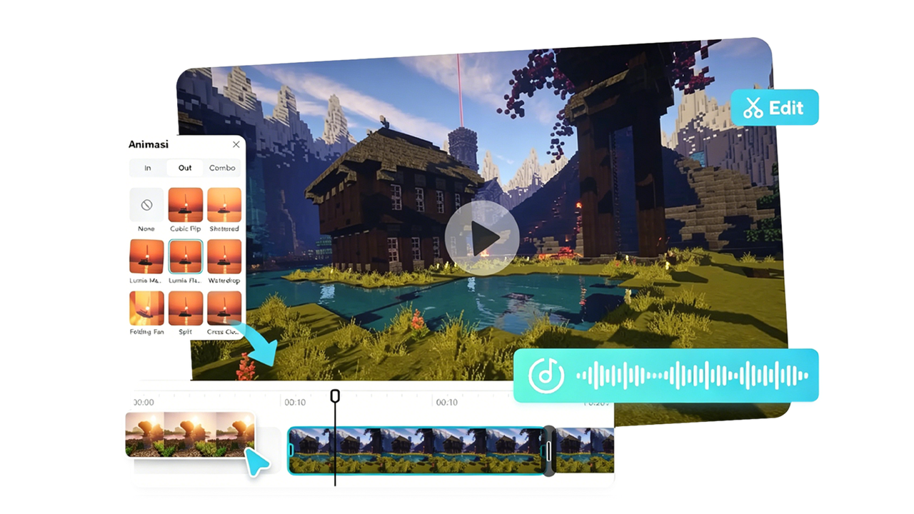 Pembuat Video Minecraft Online Gratis