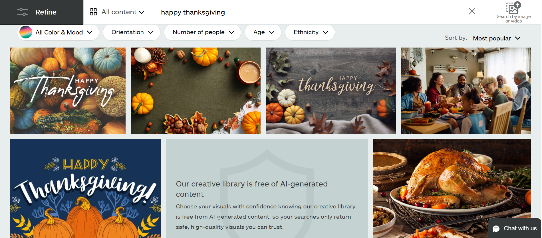 iStock - an online platform to get Thanksgiving background images