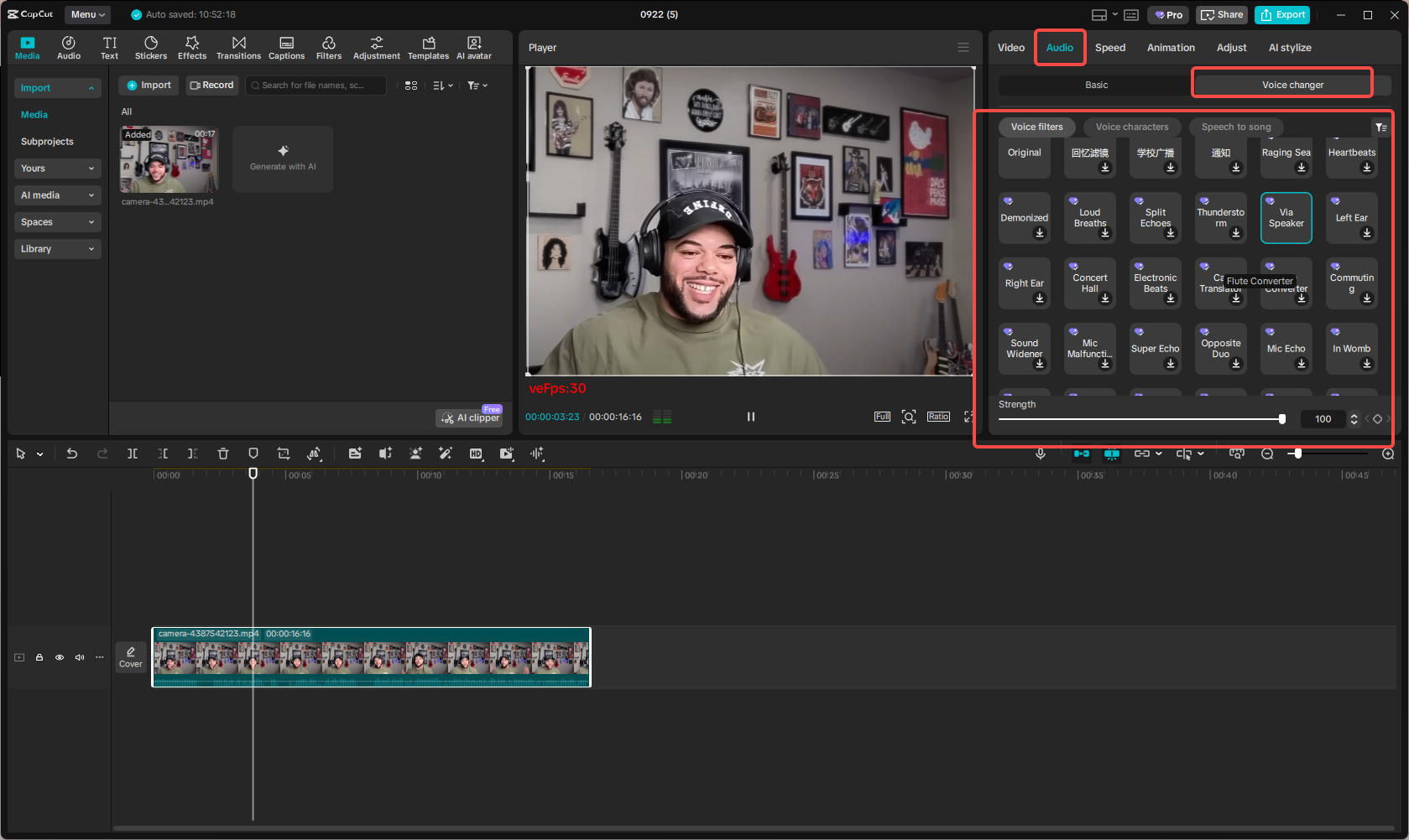 Access AI voice changer