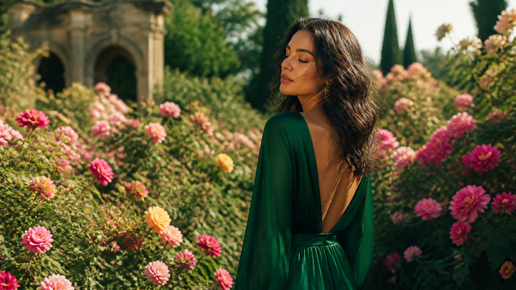 Garden fashion editorial example