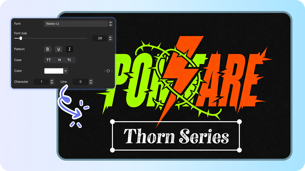 クロージングブランドのロゴにカスタマイズ可能なテキストの外観