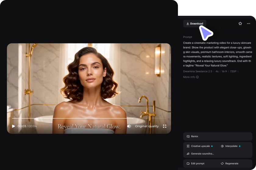Step 3: Refine, edit, and share your marketing video