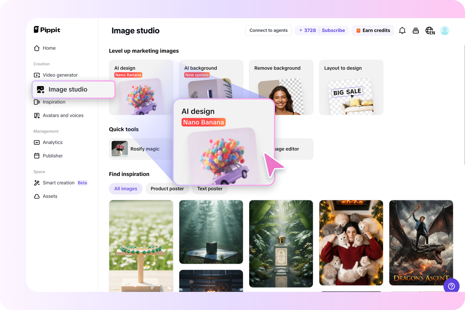 Step 1: Open AI design