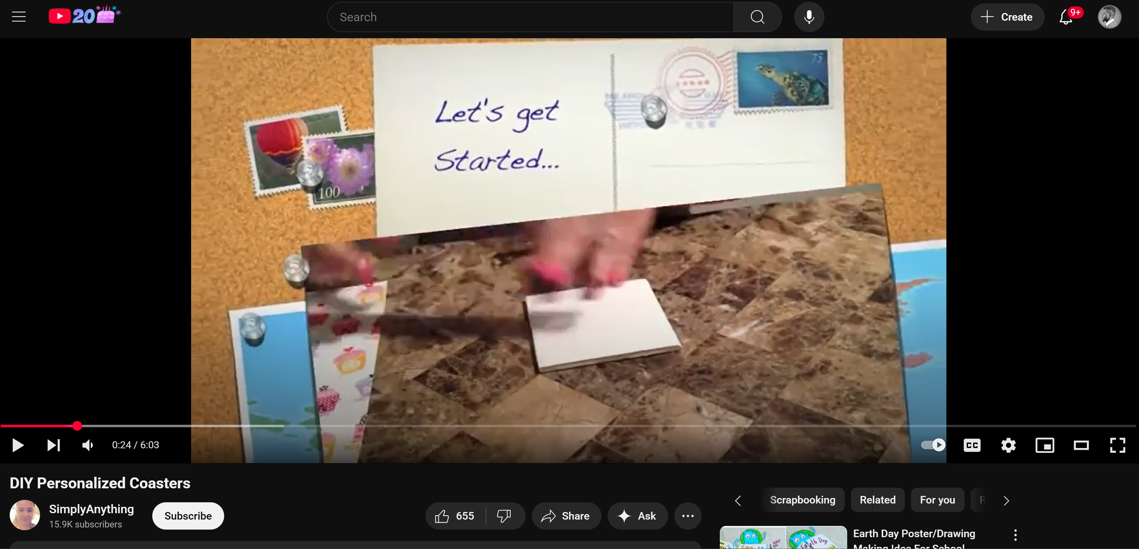 Reka bentuk coaster DIY