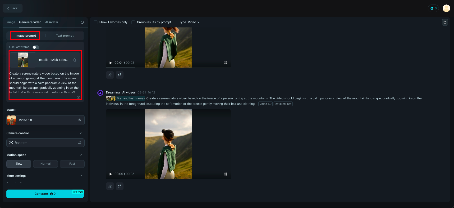 Upload your image and write your prompt