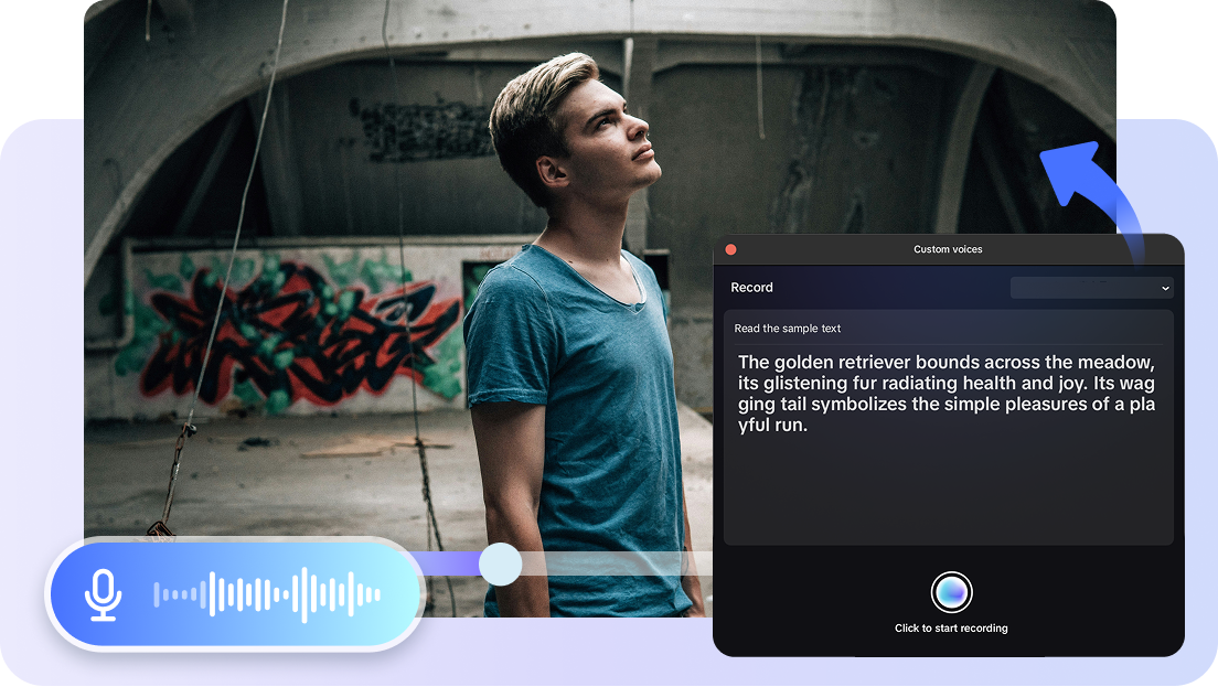 Text to speech AI software that clones your voice for personalized audio