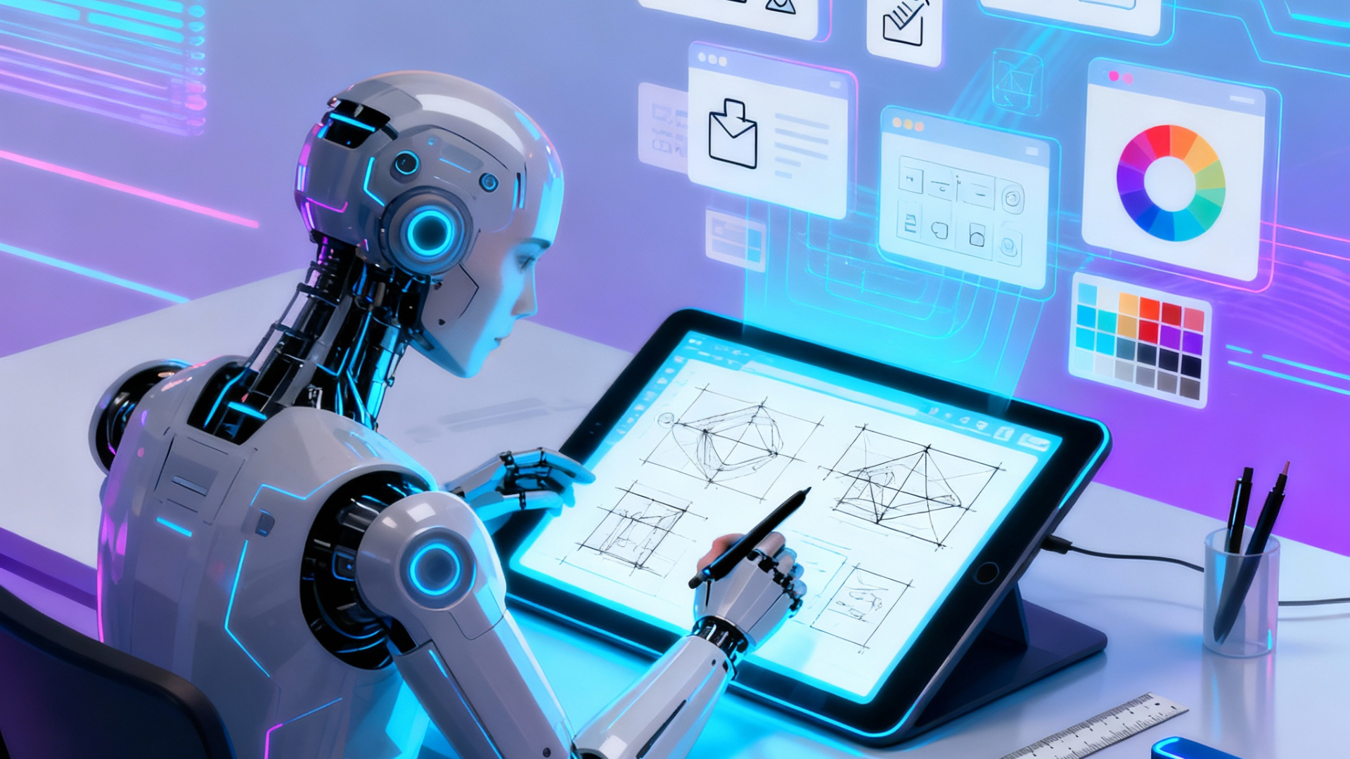 Different use cases of AI UI/UX designing tools