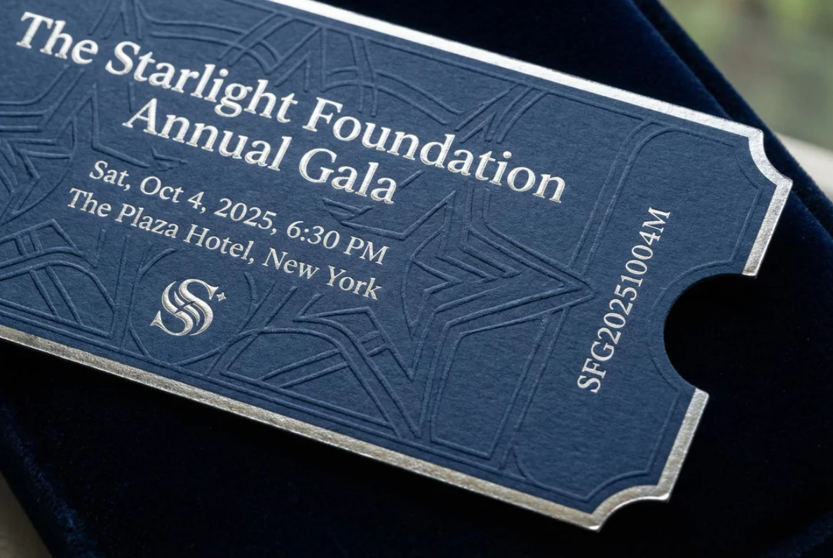 Party and invitation ticket image