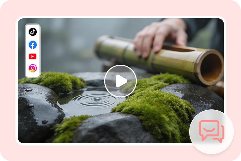 Vídeo social de ASMR de IA comendo