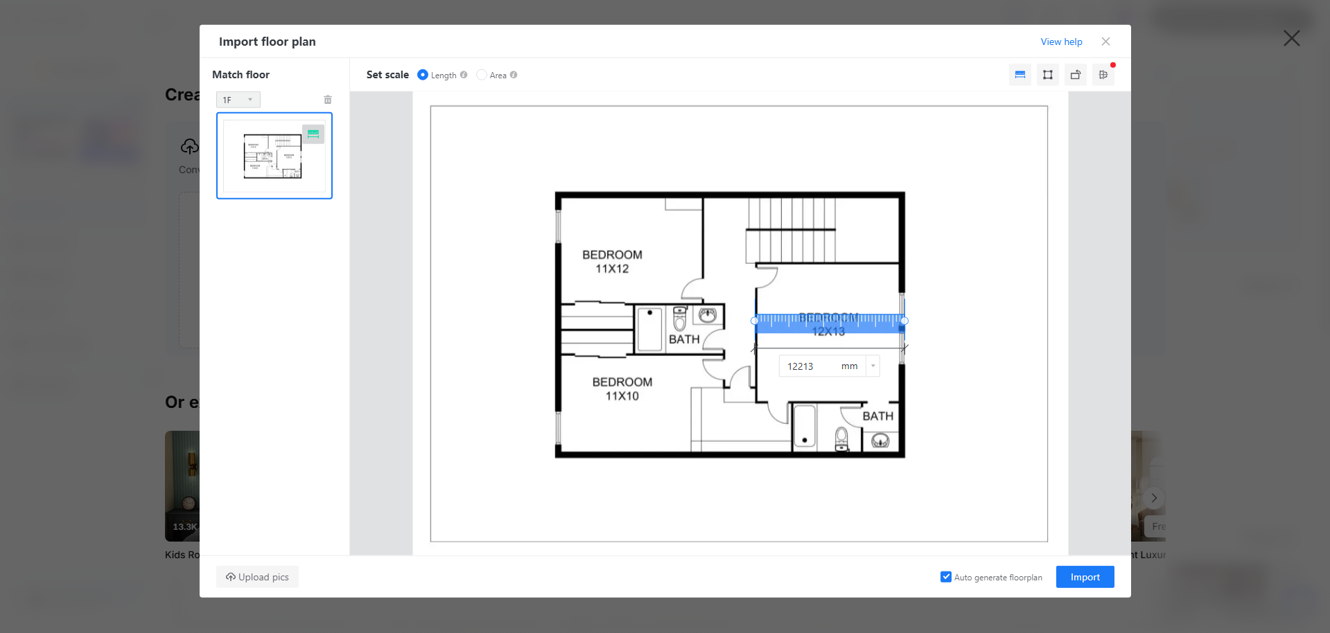 Import to convert into 3D