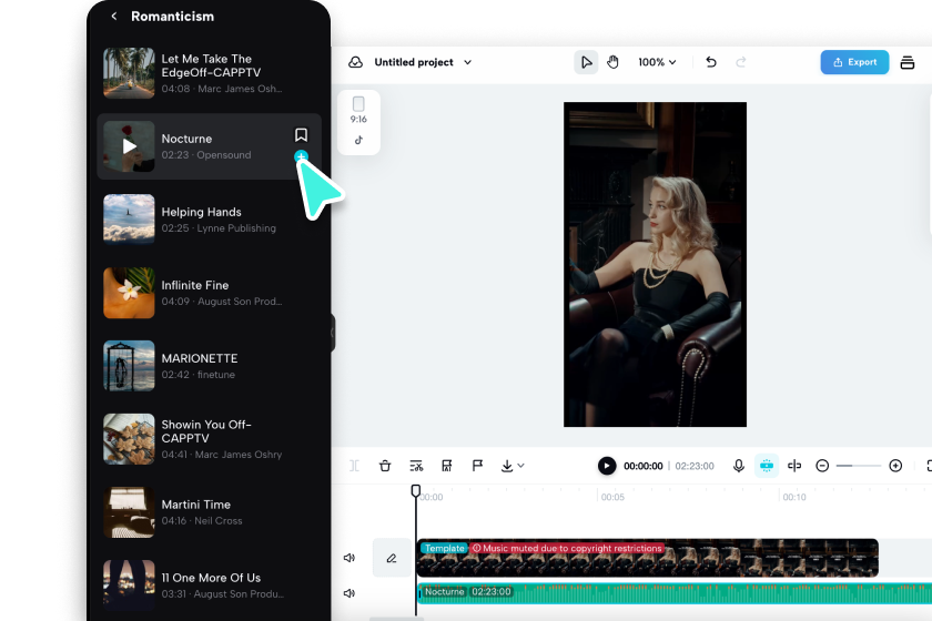 Customize with fonts, filters and music