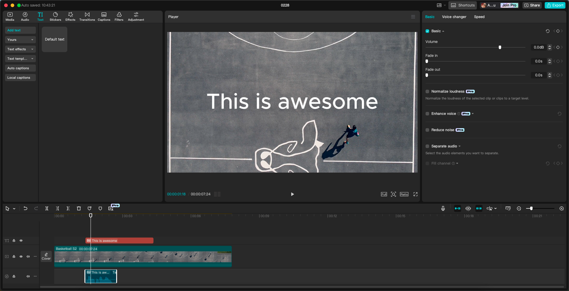 Customize and export speech/video
