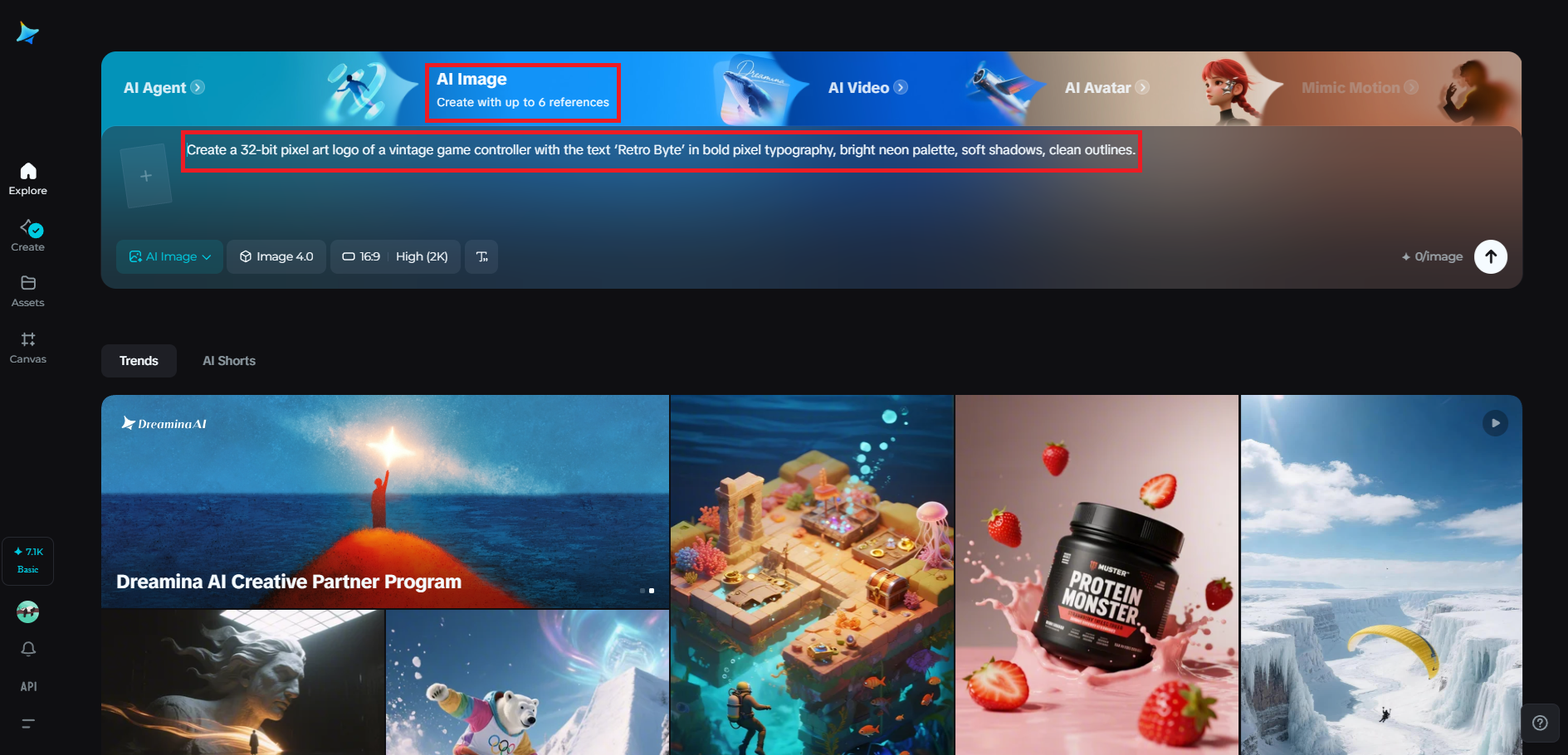 Enter your pixel-style logo prompt