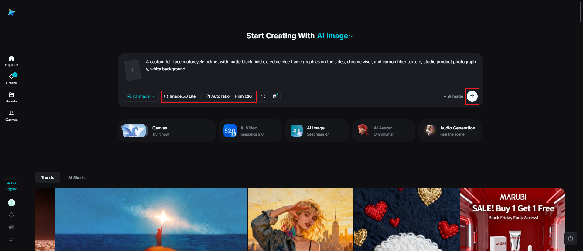 Customize settings and generate