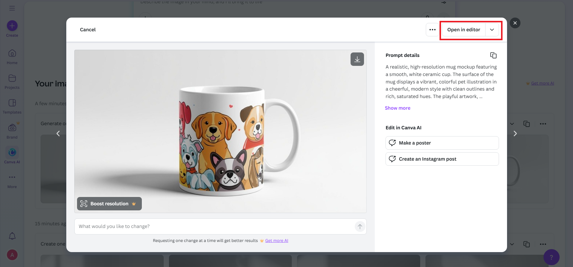 Preview and select the best mockup variation