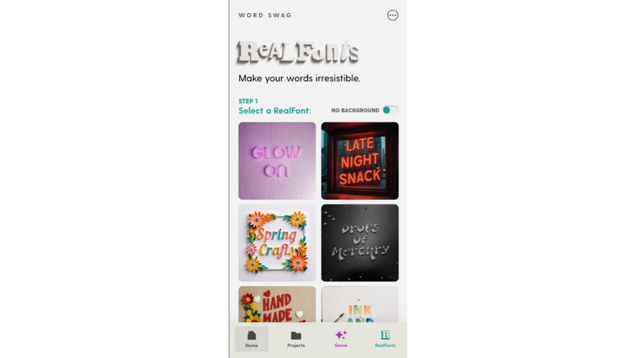 Word Swag free app to write text on photos