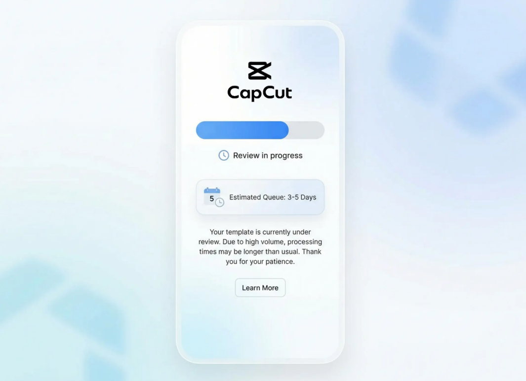 template review time too long